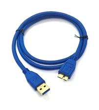 6Ft Micro B USB 3.0 Male to USB A Male Cable for Hard Drive HDD Galaxy S5