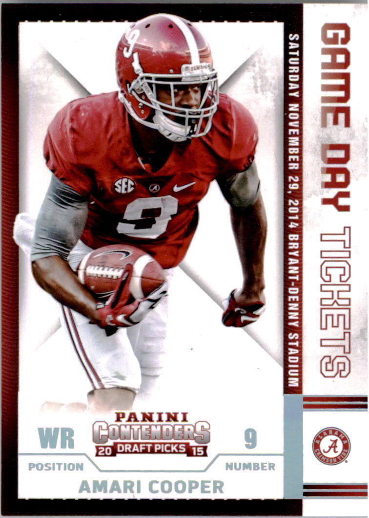 2015 Panini Contenders Draft Picks Game Day Tickets Singles (Pick Your Cards)