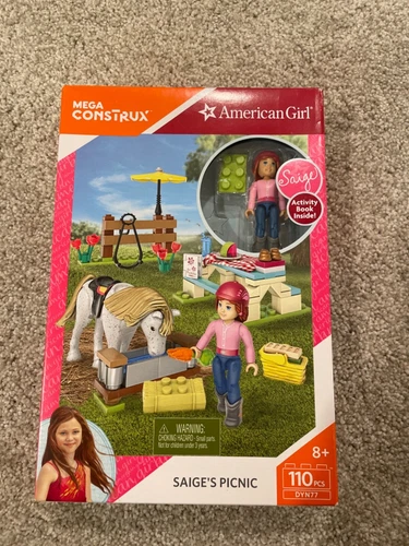 NEW American Girl Saige’s Picnic Mega Construx DYN77 Sealed Box
