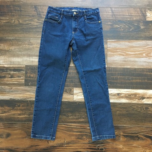 Capri Blue Stretch Denim Crop Jeans | eBay