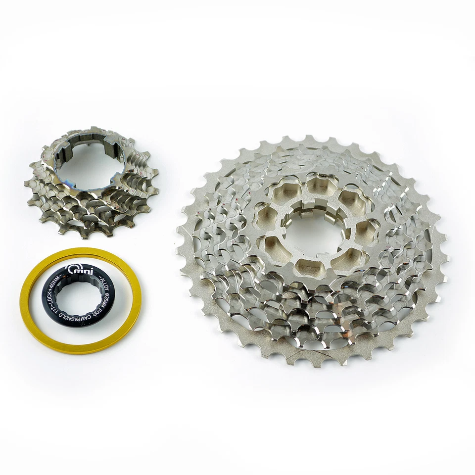 OMNI Racer WORLDS LIGHTEST Titanio 12 Cassette Campagnolo Record, Coro: 11-34 Foto 3 de 4