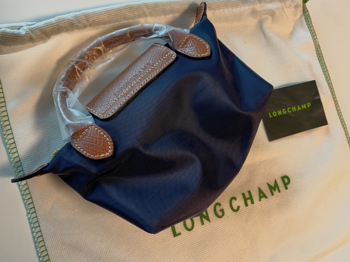 【Longchamp】 Le Pliage Original Handle Pouch Blue Navy Longchamp Le Pliage Original Handle Pouch Blue Navy / FedEx