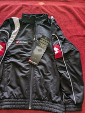 Lotto Italian Sport Design Black Athletic olimpia line jacket youth size 