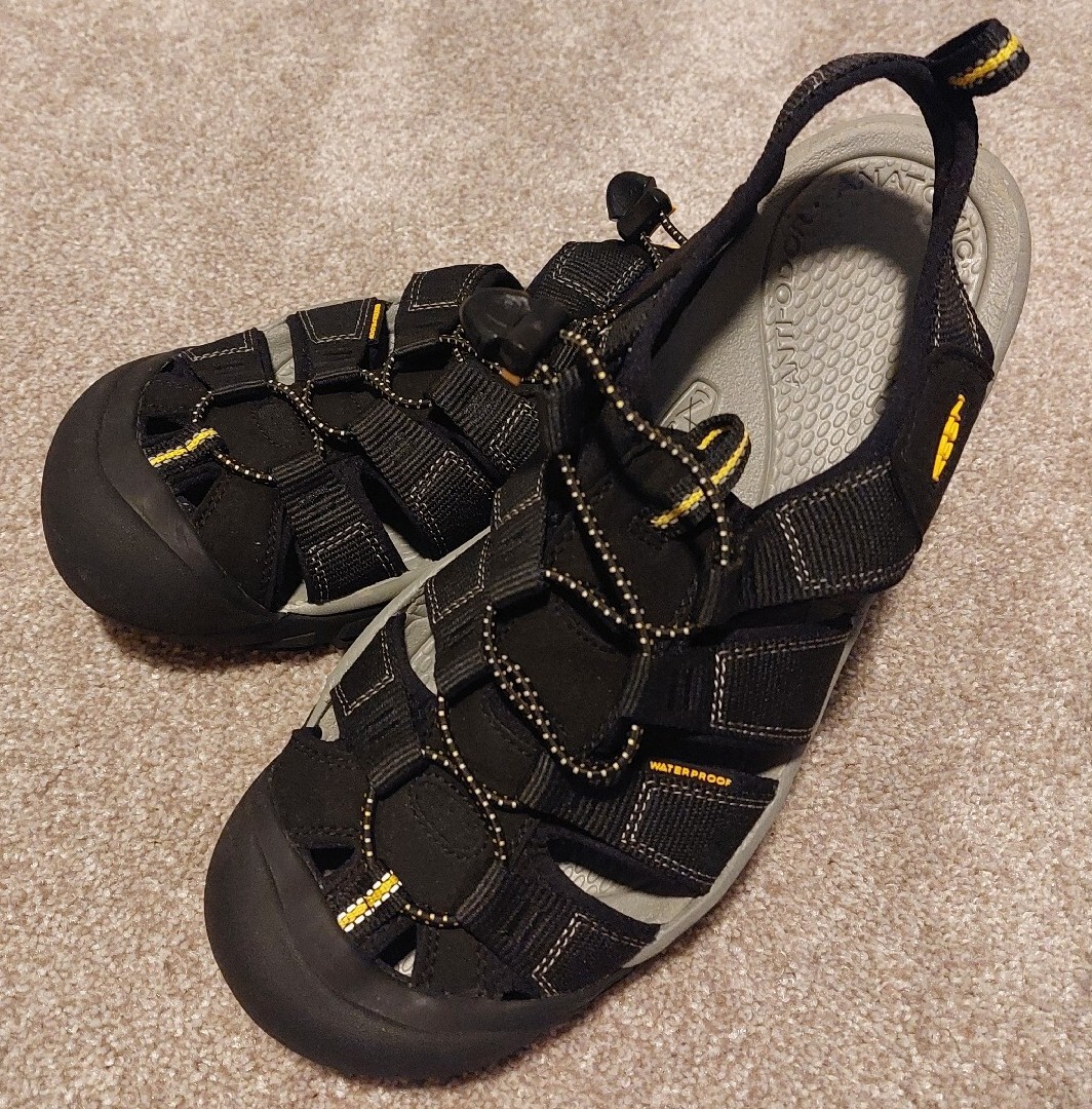 Nuovo! Keen Newport H2 Uomo Taglia 10.5 Nero