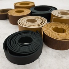 Oil Tanned Leather Strap Blank 54" Long 5-6oz Cowhide Purse Strap