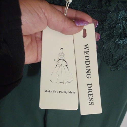 Semi-formal Dress Womans Extra Large To 2XL New With Tags Dark Green Wedding - Picture 11 of 11