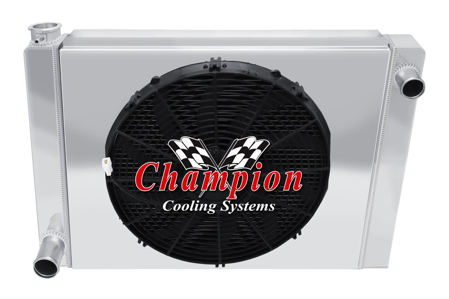ER Champion 22 Wide 3 Row Universal Series Radiator Ford Config,16 Fan,Shroud