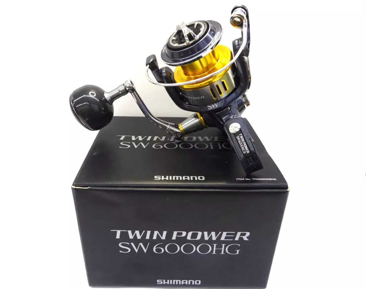 Excellent w/Box Shimano 15 Twin Power SW 6000HG Spinning Reel Ship from  Japan