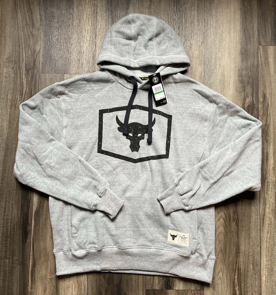 Under Armour Project Rock Warm-Up Hoodie Sweatshirt Respect Mens XL NWT