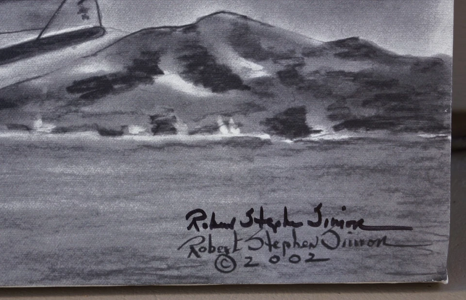 EDWIN C MUSICK Simoan Clipper giclée ASSINADO pelo ARTISTA ROBERT STEPHEN SIMON - Imagem 2 de 4