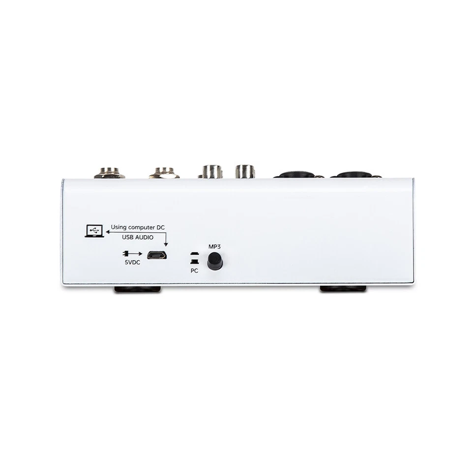 Live Audio Mixer 4-Channel USB Bluetooth MP3 USB PC Soundcard Record EQ Phantom - Image 2 of 3