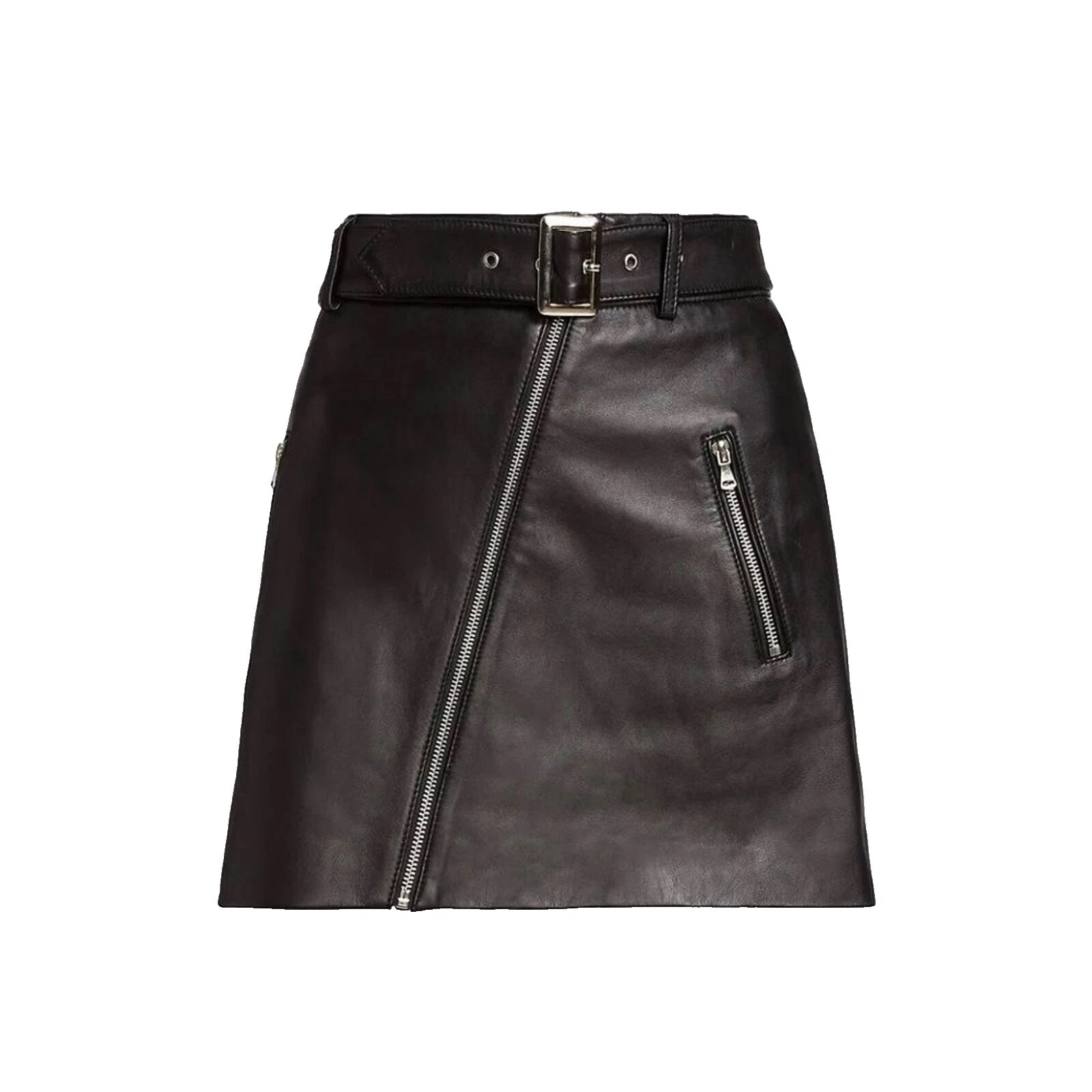 Black Leather Skirts for Women