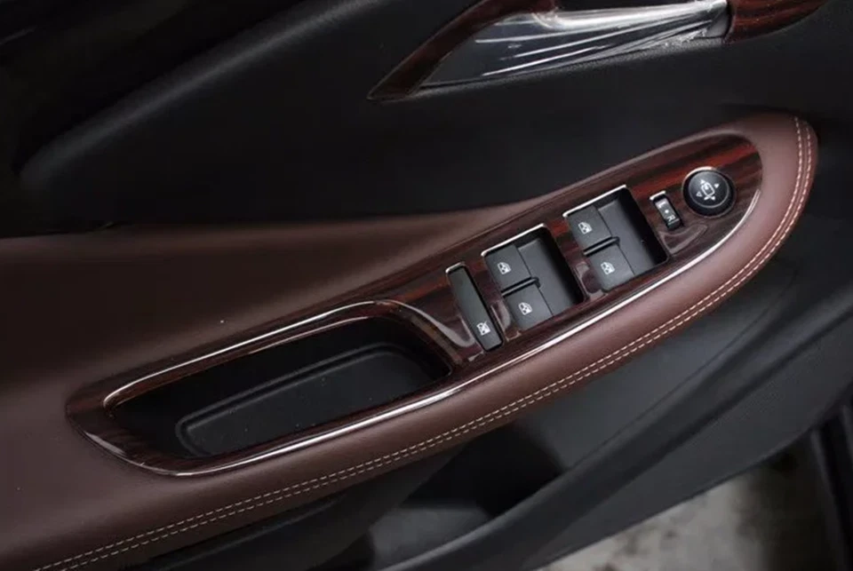 Kit de cubierta interior de grano de madera de melocotón 13 piezas para Buick Envision 2014-2018 Foto 2 de 4