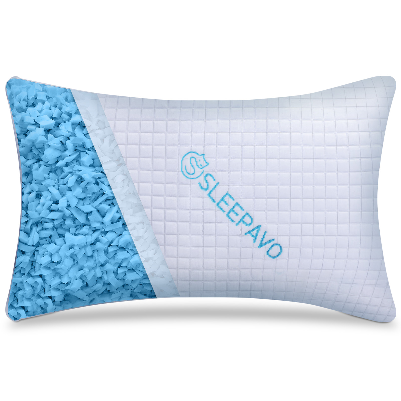 Adjustable Memory Foam Pillow Queen 1 Pack Cooling Gel Bed P