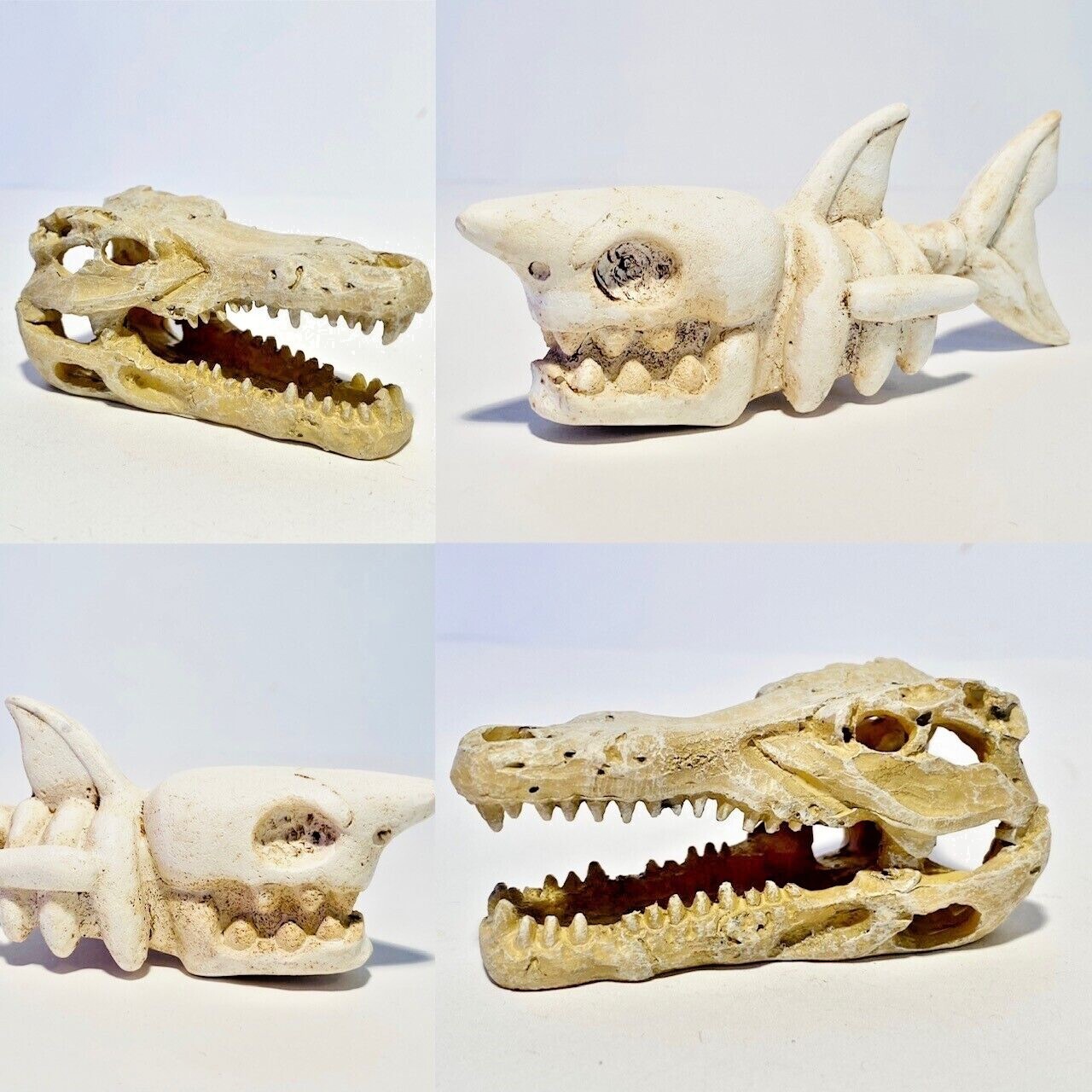 skeleton fish tank ornaments