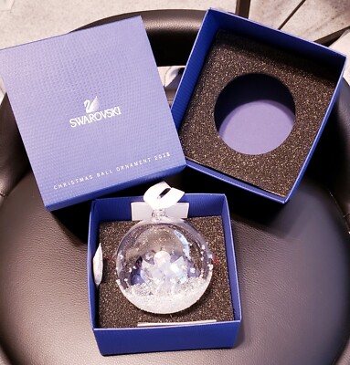 Swarovski Christmas Ball 2015 Angel Ornament Limited Crystal