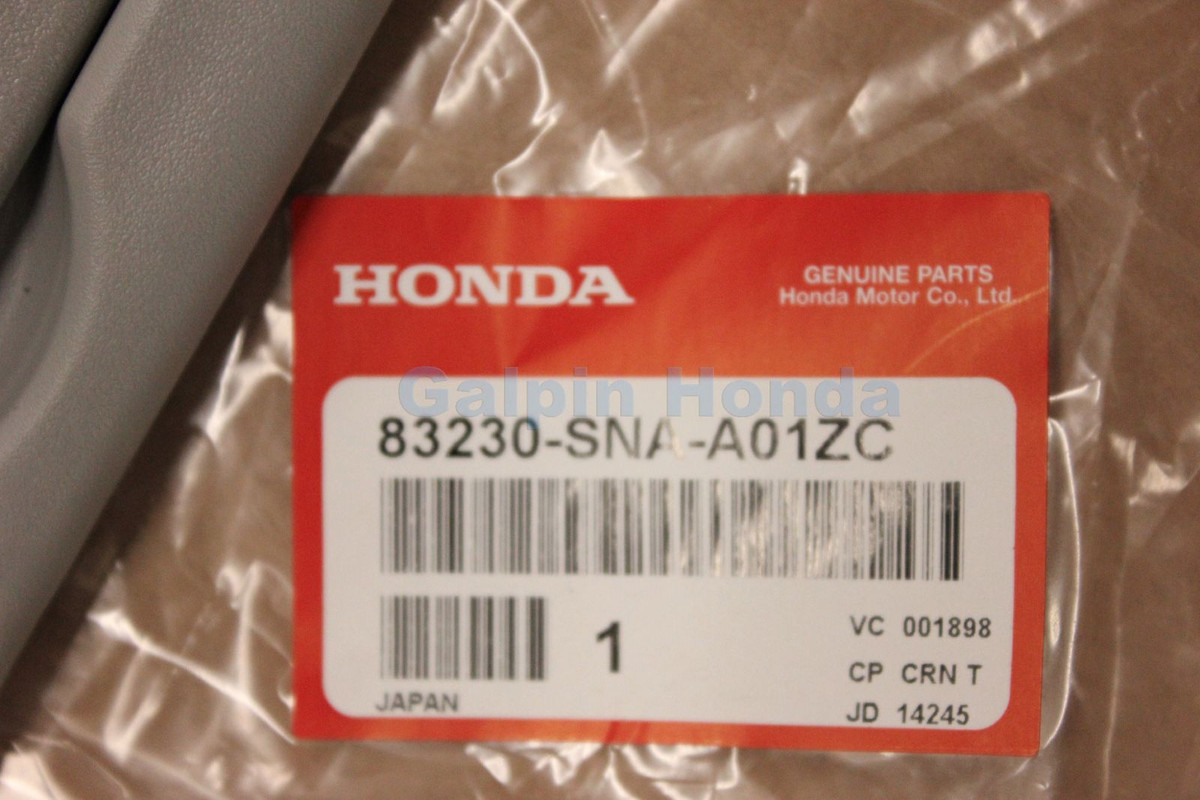 06-08 Genuine OEM Honda Civic Passenger NH220L Sunvisor (83230-SNA