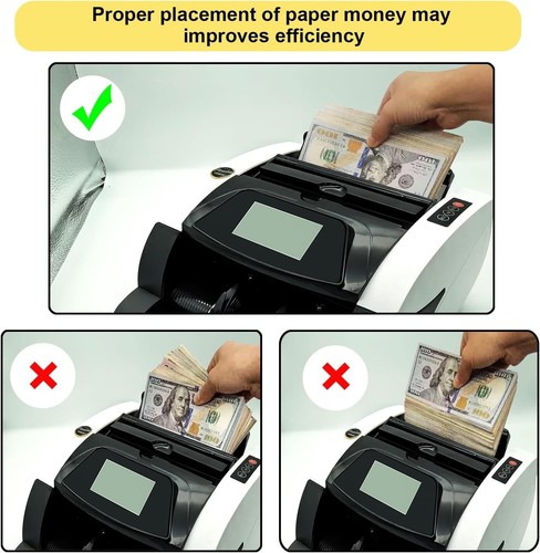 Money Counting Machine, Australian Money Counter Automatic Bill Counter Cash Cou - Picture 9 of 9