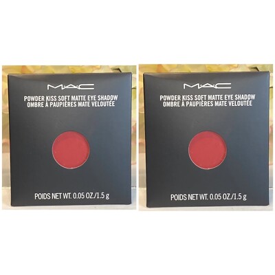 2 X MAC Cosmetics Pro Palette Refill Pan Powder Kiss EyeShadow WERK WERK WERK