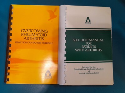 2 Self Help Books On Arthritis Ring Bounds Good Condition
