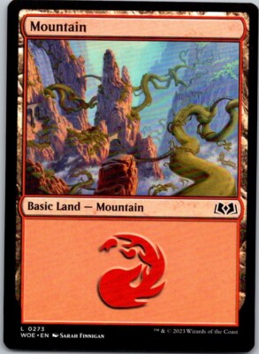 Magic the Gathering Mountain #273 Wilds of Eldraine MTG Free Shipping!