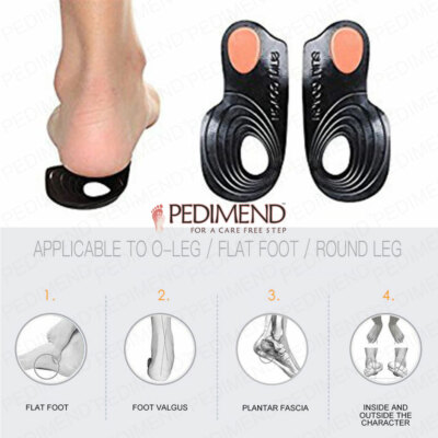 PEDIMEND Gel Absatz Bogen Unterstützung Fußball Schuheinsätze Einlegesohlen Orthopädische Pads