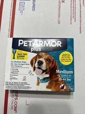 Pet Armor Plus for Dogs Dog Flea Tick Lice Treatment 1 Pack 6 MONTHS SUPPLY NEW