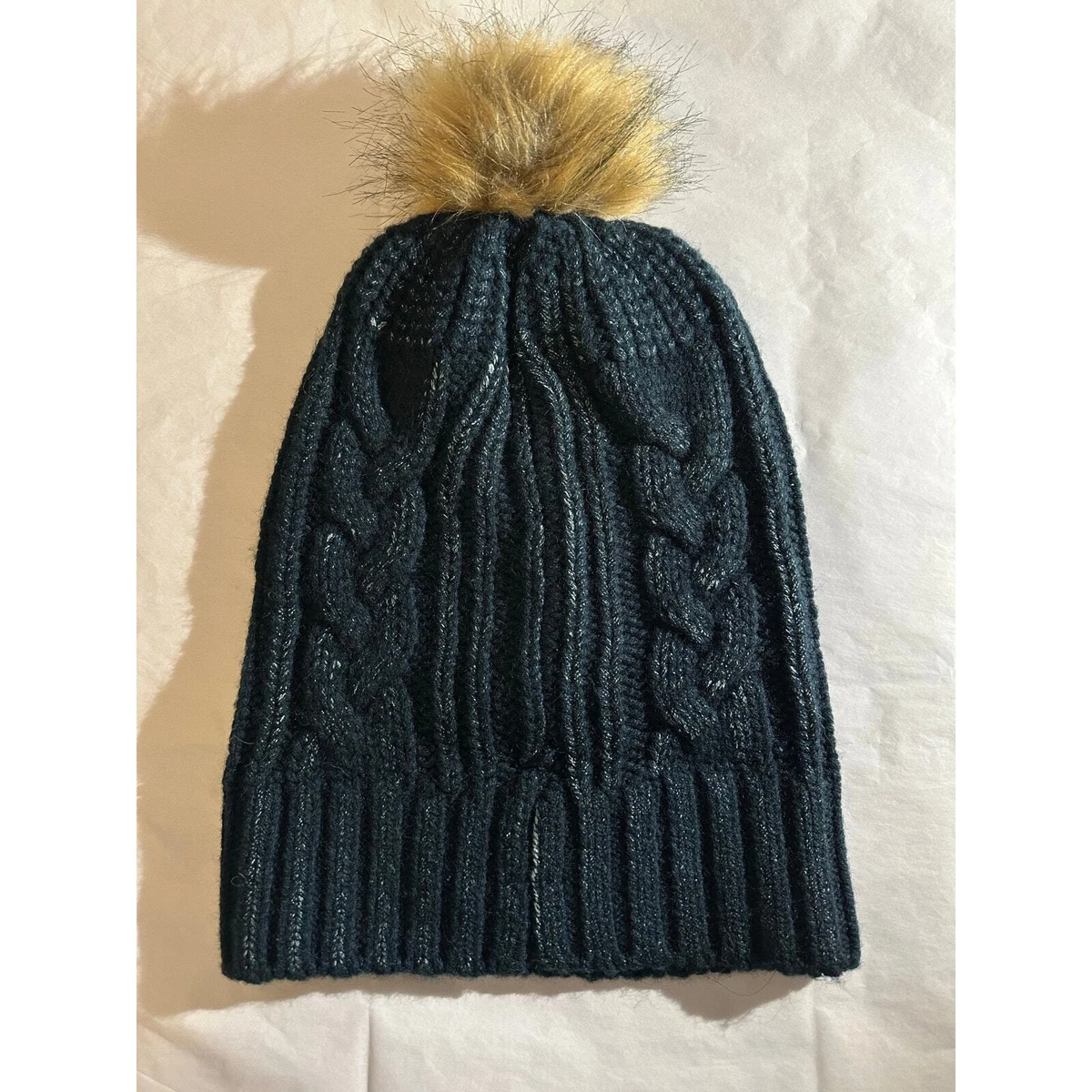 Free People Jumbo Oversized Pom Pom Cable Knit Hat NWT Show Off Cable Knit Pom Beanie – Storm Creek main image 3