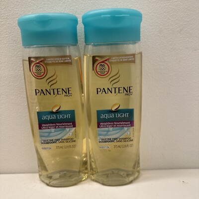 Lot Of 2  Pantene Aqua Light Weightless  Nourishment Shampoo - 12.6 oz Each