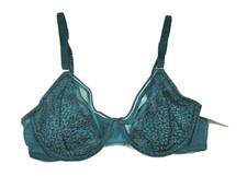 Auden Demi Coverage Unlined Bra Teal Size 32B