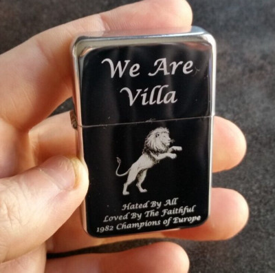 We Are Villa - 1982 Champions - Feuerzeug mit Gravur und Geschenkbox - GRATIS GRAVUR