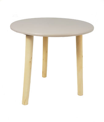 Deko Holz Tisch taupe - 30x30 cm