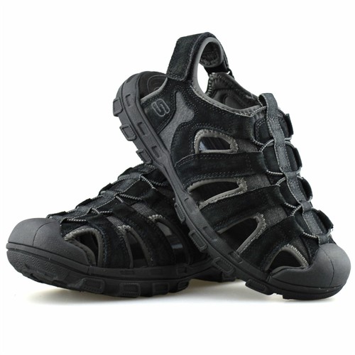 Mens Skechers Leather Wide Fit Memory 