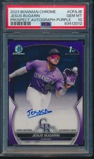 PSA 10 JESUS BUGARIN AUTO 2023 Bowman Chrome PURPLE REFRACTOR/250 RC GEM MINT