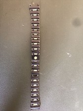 Bulova bracciale nero e giallo vintage