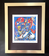 JACKSON POLLOCK SIGNED VINTAGE PRINT FRAMED BUY IT NOW