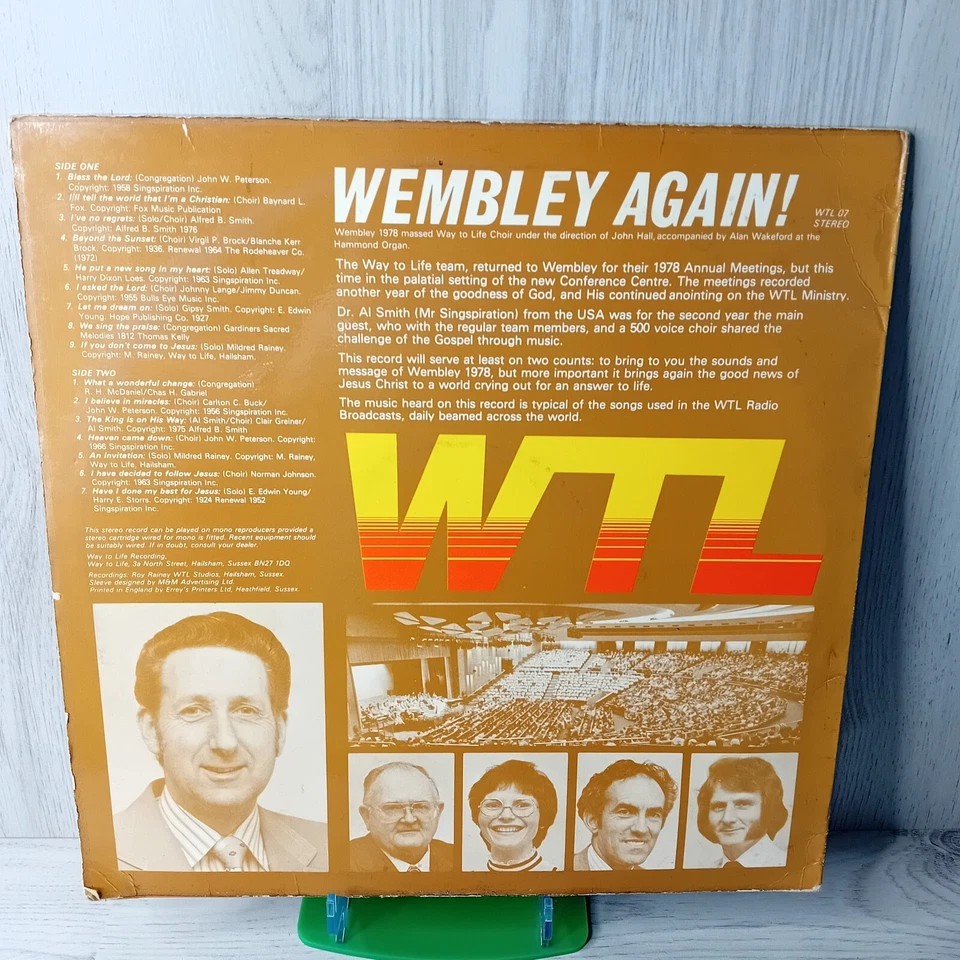 WAY TO LIFE TEAM LP DICK SAUNDERS Music Vinyl LP Record - Rare Retro Music 1976 - Image 2 of 3