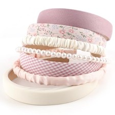 7 Pack Headbands for Women Girls Cute Headbands Non Slip Pink Set Multicolor A