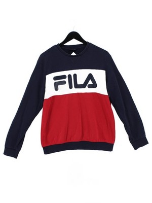 Fila Herren Hoodie M Multi Grafik Baumwolle mit Polyester Pullover
