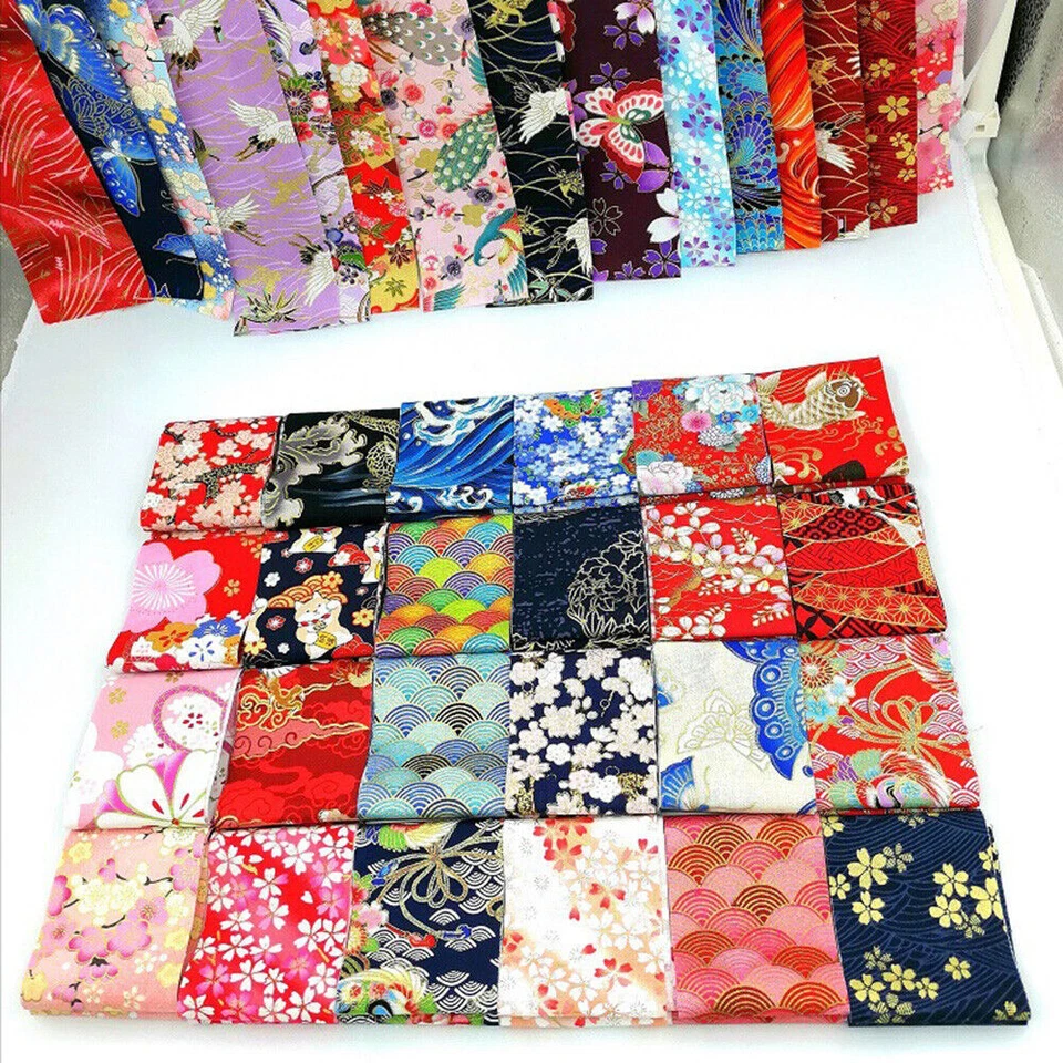 40Pcs Japanese Cotton Fabric Strips Jelly Roll Patchwork Clothing Sewing DIY - Image 4 of 4