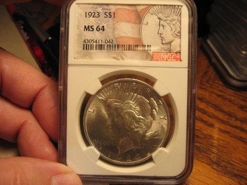 1923 United States Peace Silver Dollar NGC MS64