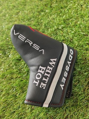 Odyssey Versa White Hot Golf Black Red Blade Putter Headcover Neu Magnetisch