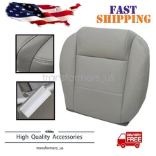 Passenger Bottom Replacement Leather Seat Cover Gray For 05-09 Ford Mustang V6