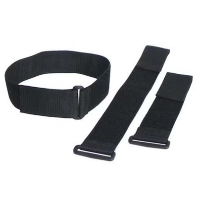 Cinch Strap, No Adhesive, 12 In, 2 In W, Black, 10 Pk, 2X12kwvs