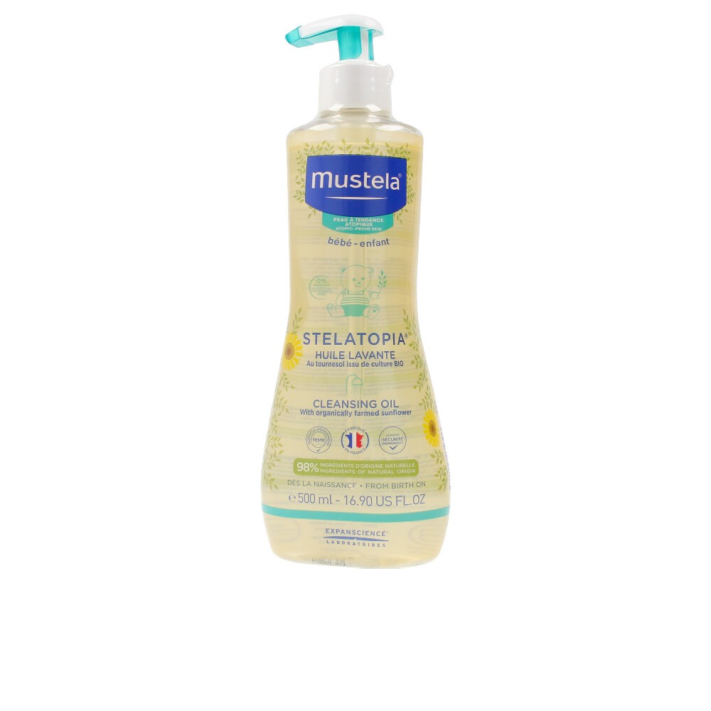 Mustela Stelatopia Olio Bagno Pelle A Tendenza Atopica, 500Ml - Immagine 2