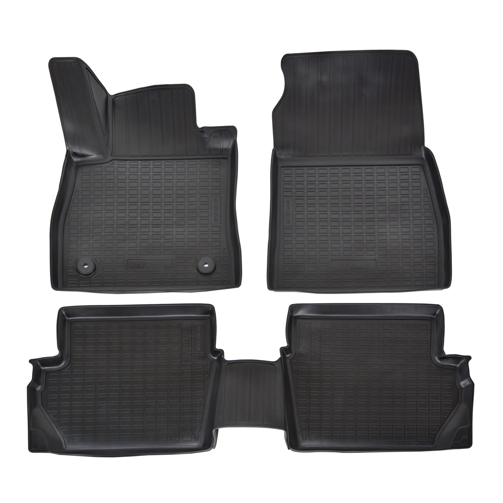 Tapis de sol caoutchouc 3D pour Ford Puma 2 après 2019, protection sur mesure noire