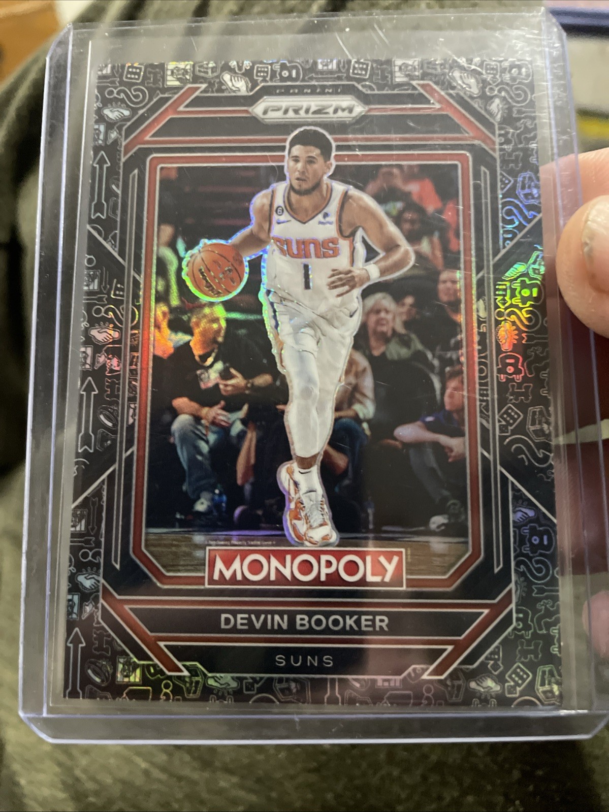 2022-2023 Panini Prizm NBA Monopoly Devin Booker #71 Black Icon SSP Phoenix Suns