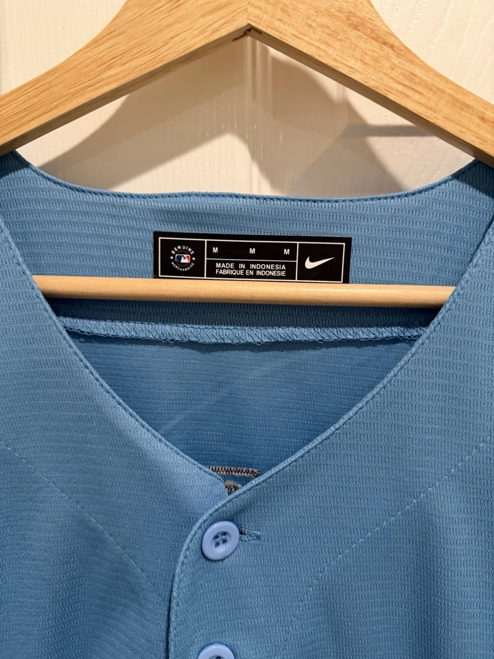 Camiseta deportiva para hombre Vladimir Guerrero Jr. #27 Toronto Blue Jays MLB Nike azul claro Foto 4 de 4