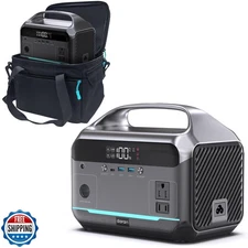 Portable Power Station, 288Wh (90,000mAh) LiFePO4 Battery, 350W (