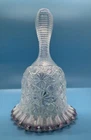 Fenton Daisy & Button Ruffled Edge Opalescent Pink Crest Glass Bell 6" Tall